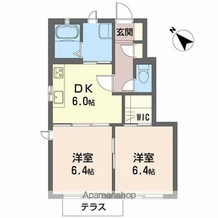 サンハイツ A棟【1階】の間取り