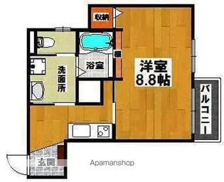 エヌエムトラントアン【3FE号室】の間取り