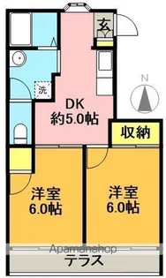 オークヒル【103号室】の間取り