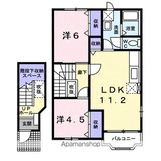 プリマヴェーラⅡ【2階】の間取り
