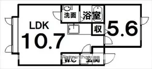 てんほーハイツ南南Ⅱ【202号室】の間取り