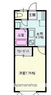 岩手県滝沢市巣子【アパート】の間取り