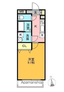 ラ・メール野並【2階】の間取り
