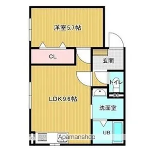 ALIVIO追分【205号室】の間取り