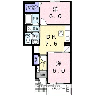 サン・ローレル【1階】の間取り