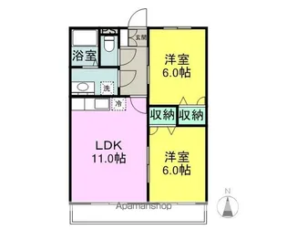 メゾン・ドゥ・セピアⅢ【3階】の間取り