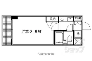 DETOMー1一条通【1002号室】の間取り