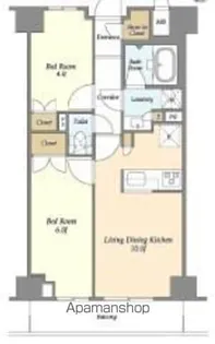 市谷台町坂フロント【5階】の間取り