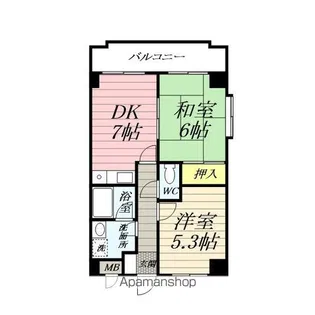 リビック根岸【203号室】の間取り