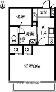 リエス千代田橋【8階】の間取り