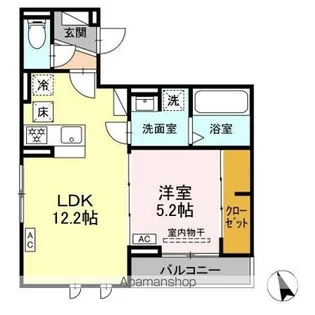 LUANA本山【1階】の間取り
