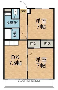 ビックソルトヒルA【209号室】の間取り