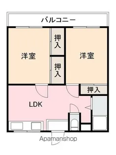 オガタハイツ【505号室】の間取り