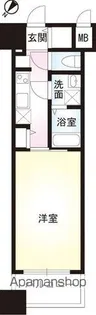 アヴァンティーク銀座2丁目 1104号室【11階】の間取り