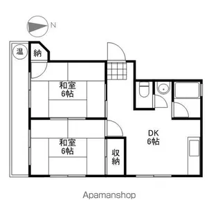 中尾ビル【401号室】の間取り