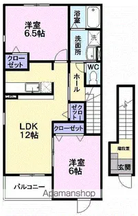 アルコ・イーリスB【2階】の間取り