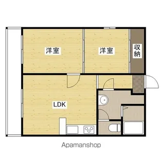 コーポ代【2階】の間取り