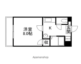 カレン下中野【102号室】の間取り