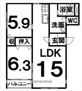 ピュアライフ1112【2-A号室】の間取り