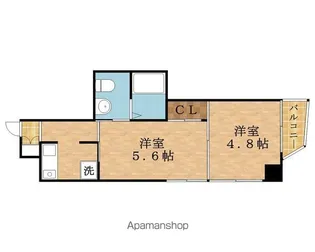 FEEL DOI【201号室】の間取り