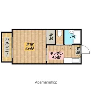 片山ハイツ【101号室】の間取り