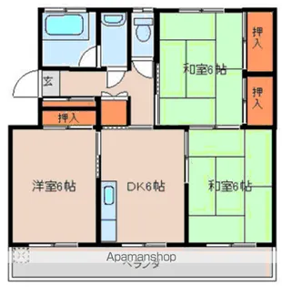 山下ビル【205号室】の間取り