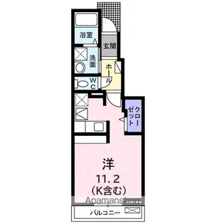 カーサ フェリーチェ EYーⅠ【1階】の間取り