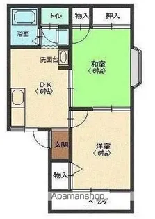 静岡県静岡市駿河区高松【アパート】の間取り
