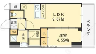 プレジオ武庫川ASIAN【6階】の間取り