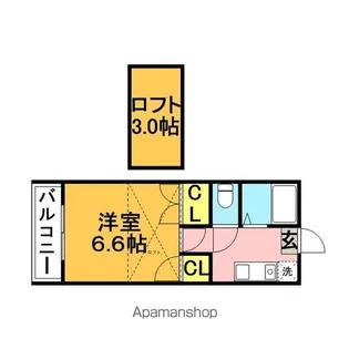 アベニュー春日【2階】の間取り