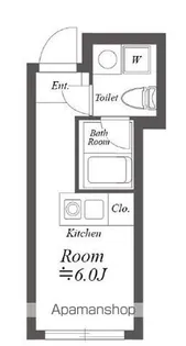 ルクレ神宮前【3階】の間取り