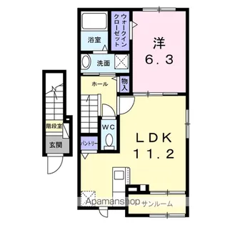 グレイス 八万【2階】の間取り
