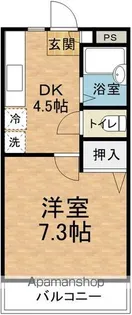 サンライズ梓【202号室】の間取り