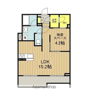 PREMIUM MARUCO 虎丸町【1階】の間取り