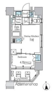 パークアクシス学芸大学レジデンス【8階】の間取り