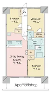 レジディア南千住【9階】の間取り