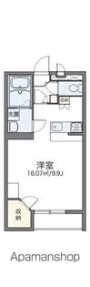 レオパレスシュエット【208号室】の間取り