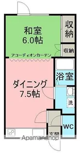 北海道網走市台町2丁目【アパート】の間取り