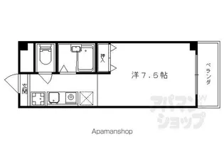 プリマード御陵【207号室】の間取り