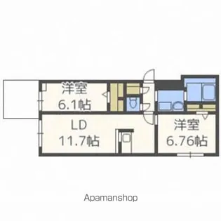 CーSELECTION.STELLAⅡ【303号室】の間取り