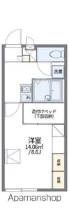 レオパレスしんでん【2階】の間取り