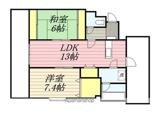 メモリープラザあかしや【4階】の間取り
