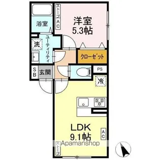 FIRST SKY H【2階】の間取り