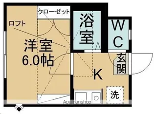 ピースフル泉第11(家具家電付)【105号室】の間取り