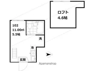 インベスト南蒲田【1階】の間取り