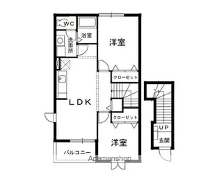 カサ・ローサ【2階】の間取り