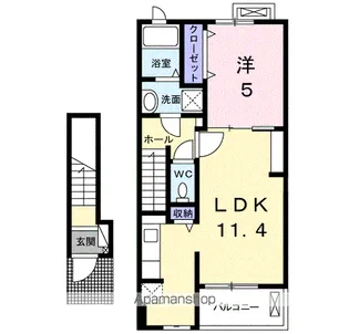 サングレイスⅠ【2階】の間取り