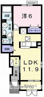 マサキヤB【1階】の間取り