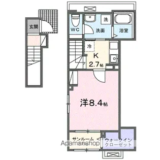 エスペランサ 俊【2階】の間取り