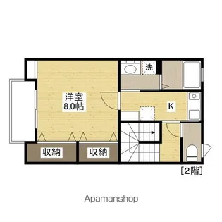 APARTMENT IN WEST【2階】の間取り